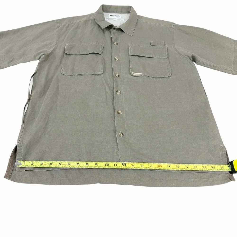 Columbia Mens Sportswear Shirt Button Up Short Sleeve‎ Vented Outdoor Hiking
